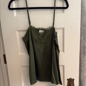 Cami NYC Asymmetrical Green Camisole